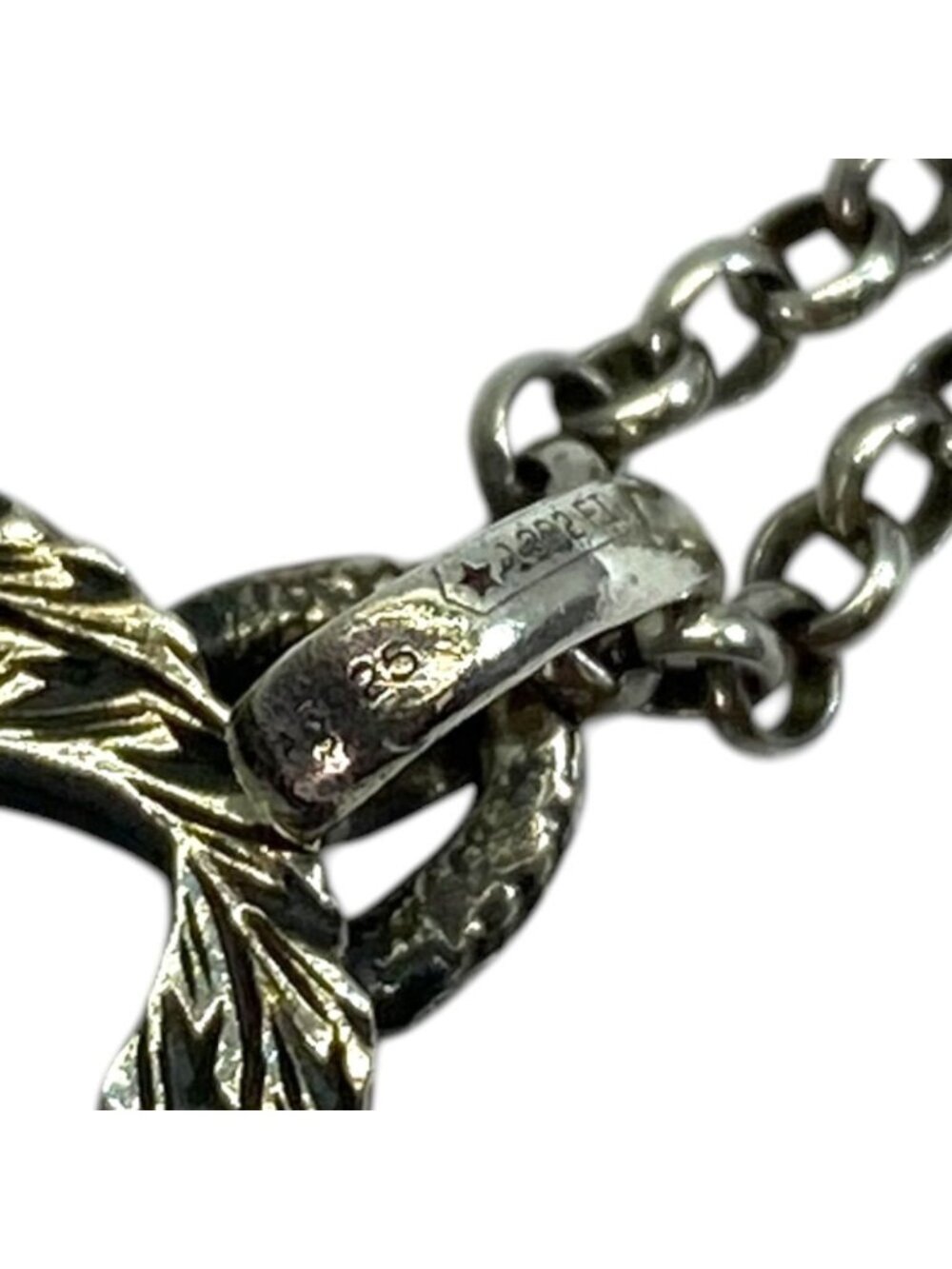 Gucci Arabesque Interlocking Necklace Pendant GG Logo Star Ring Silver Classic - Picture 6 of 11